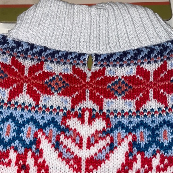 Puppy Dog Knit Sweater Snowflake Pet Clothing Winter Photo 4 Pc Movie Chew Toys - Picture 6 of 10